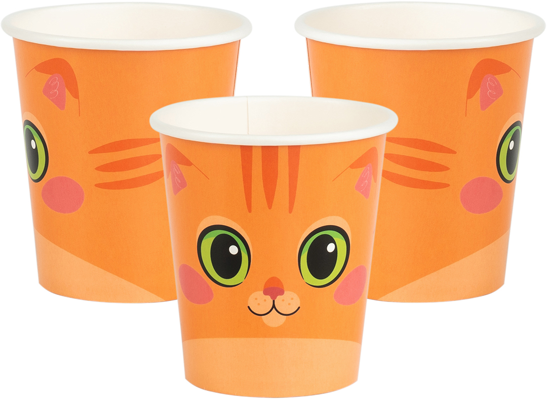 Стаканы (250 мл) Котик, 6 шт.