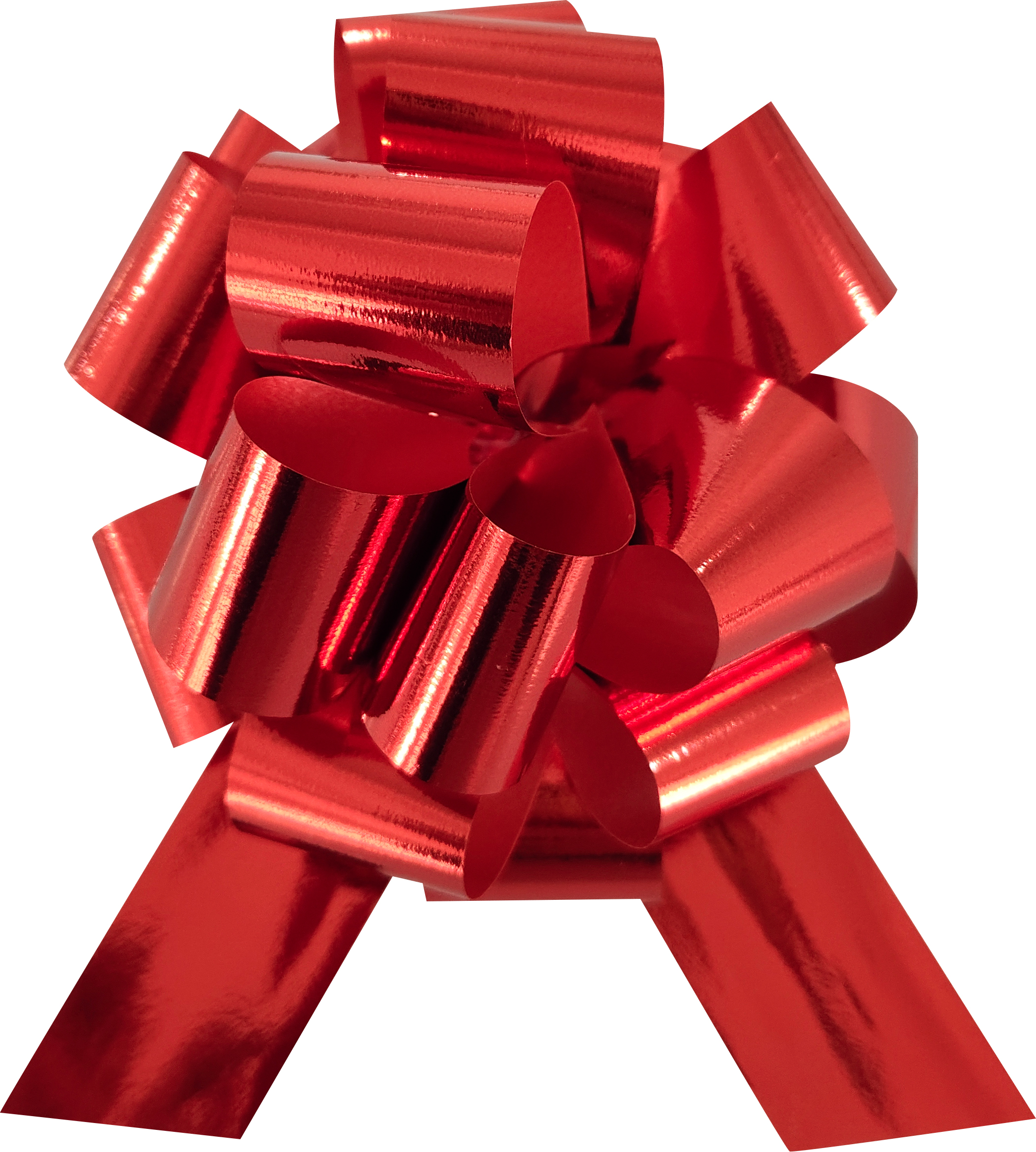 Бант Шар, Красный, Металлик, 13 см, 1 шт. в упак. 