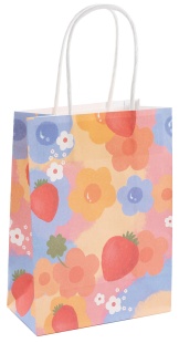 Пакет подарочный, Крафт 120гр, Цветочное настроение, Дизайн №3, 21*15*8 см, 1 шт.