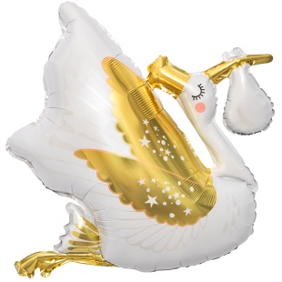 Шар (34''/86 см) Фигура, Аист, 1 шт. в уп.