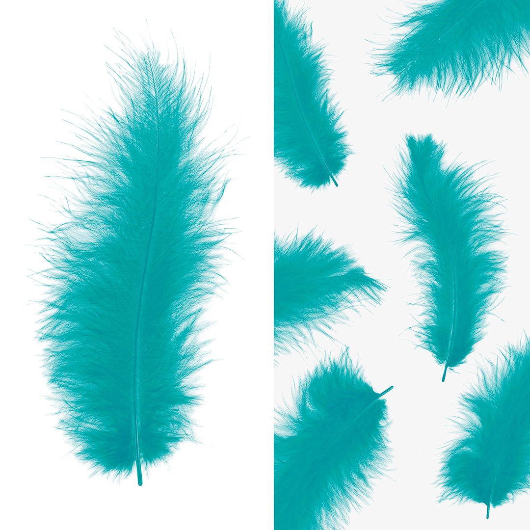 Перья, Премиум, Тиффани, 12-15 см, 30 шт.