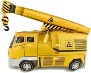 Шар с клапаном (17''/43 см) Мини-фигура, Аварийный кран, 5 шт. в уп.