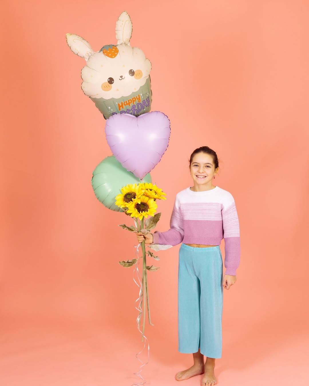 Шар (24''/61 см) Фигура, Кексик с зайчиком, 1 шт. в уп.