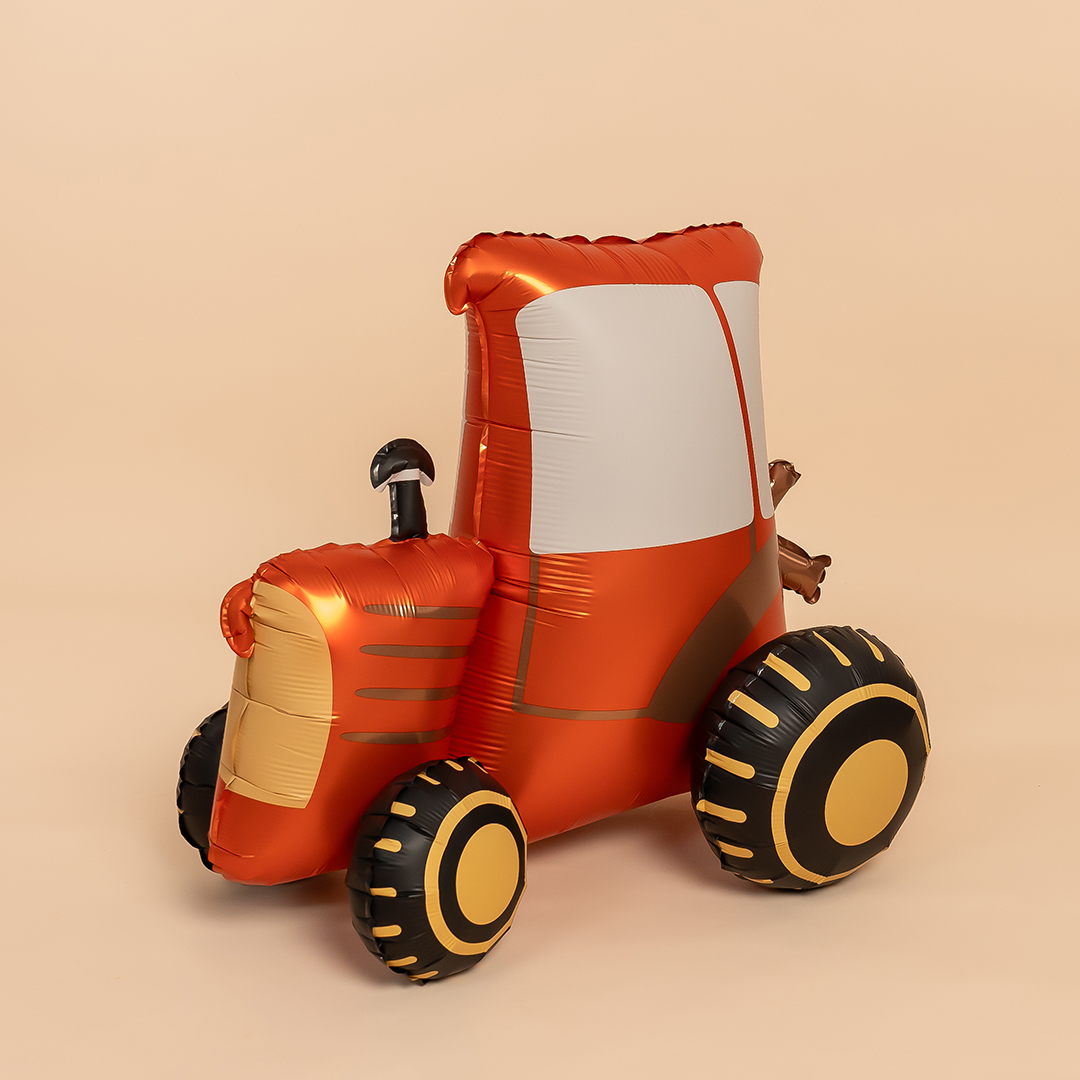 Шар (32''/81 см) Фигура 3D, Трактор, Сатин, 1 шт. в уп.