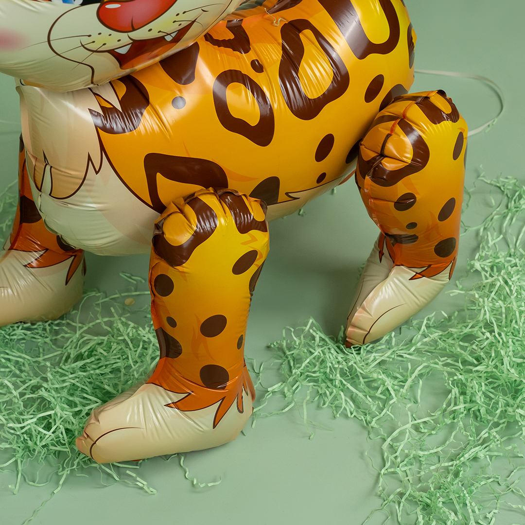Шар 3D (24''/61 см) Фигура, Леопард, 1 шт. в уп.
