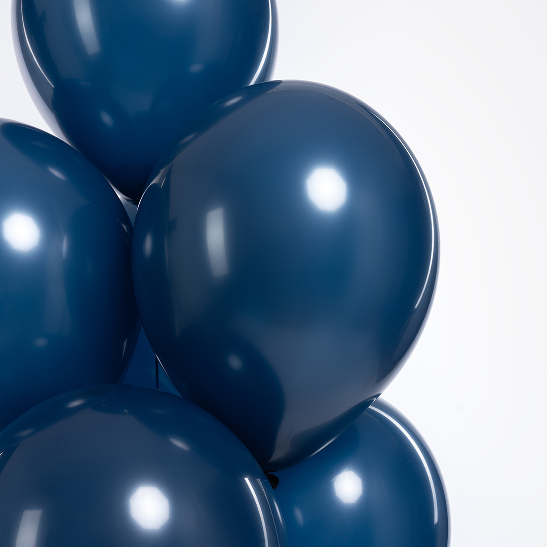 Шар (12''/30 см), Темно-синий, пастель ретро, 100 шт.
