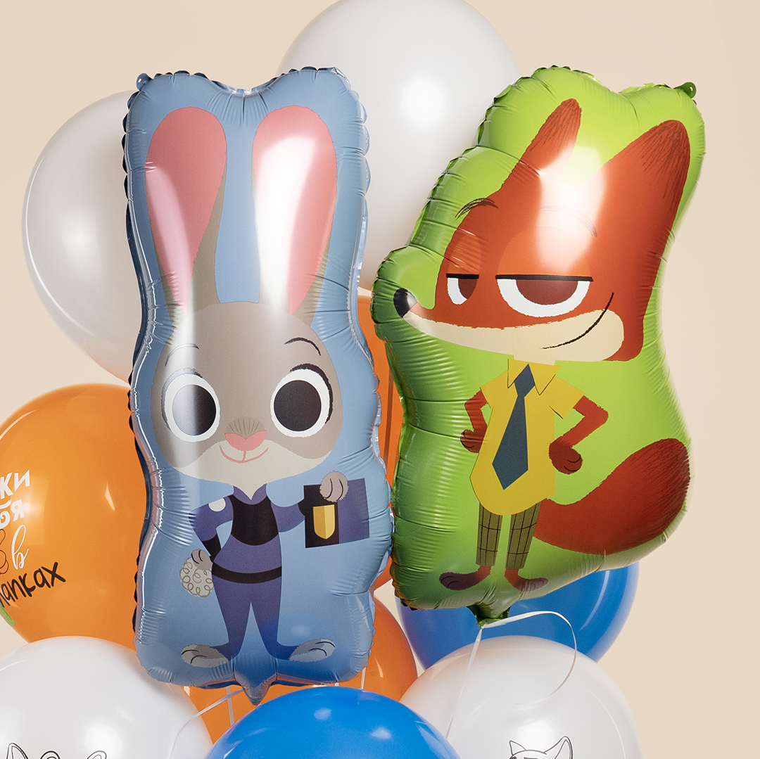 Шар (27''/69 см) Фигура, Мистер Лис, 1 шт.