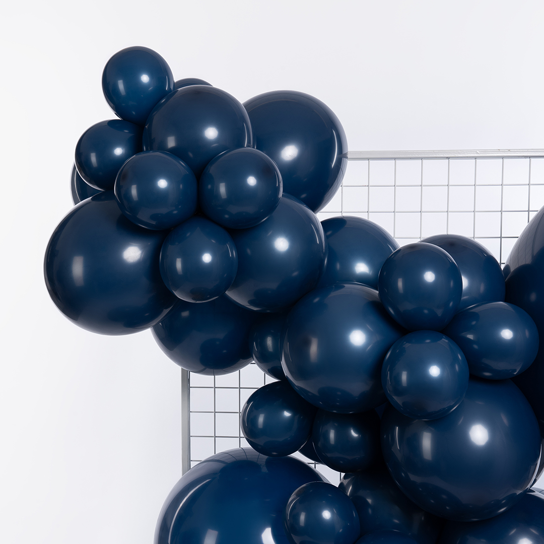 Шар (5''/13 см), Темно-синий, пастель ретро, 100 шт.