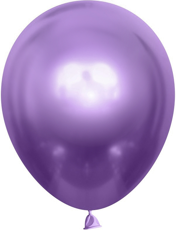 Шар (10''/25 см), Фиолетовый, хром, 50 шт.
