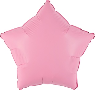 Шар (18''/46 см) Звезда, Розовая Сакура, Матовый, 1 шт.