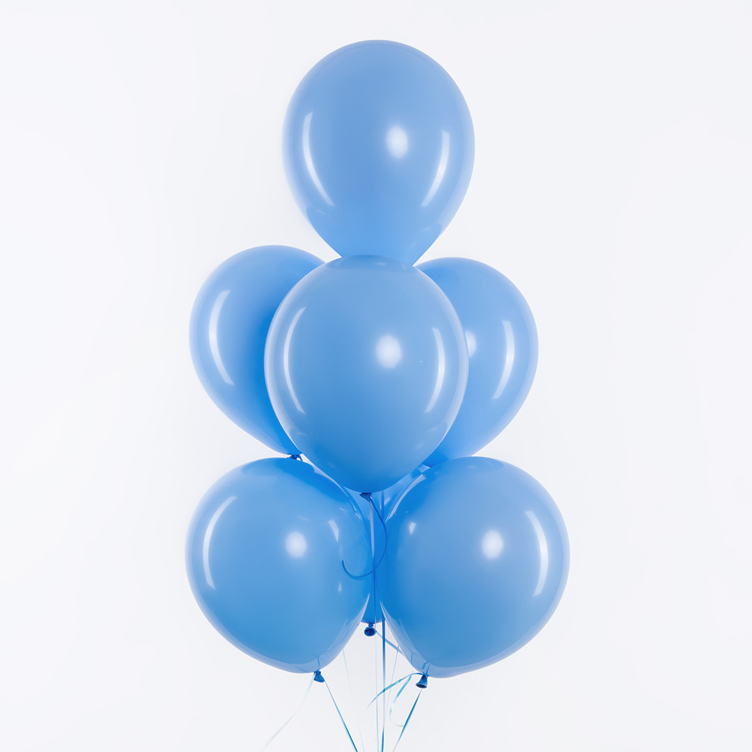 Шар (12''/30 см), Голубой, пастель, 100 шт.