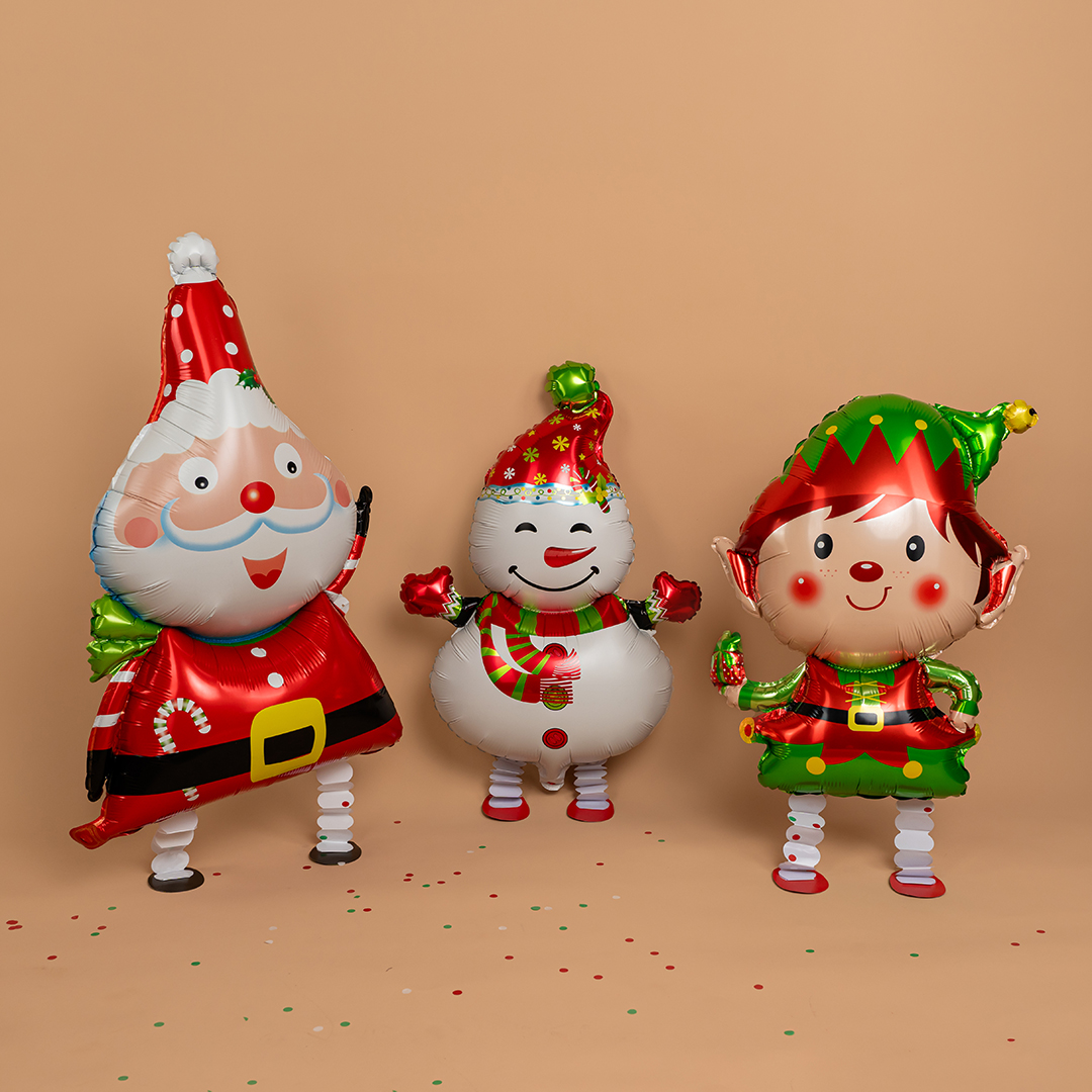 Шар 3D (27''/69 см) Ходячая Фигура, Новогодний эльф, 1 шт. в уп.