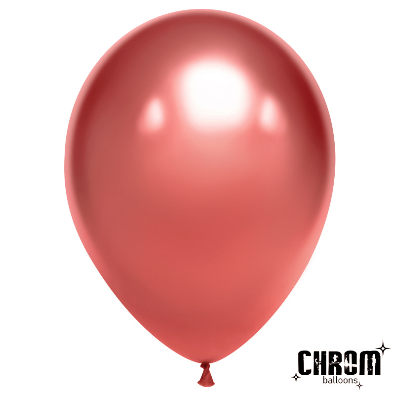 Шар (12''/30 см), Розовый, хром, 50 шт.