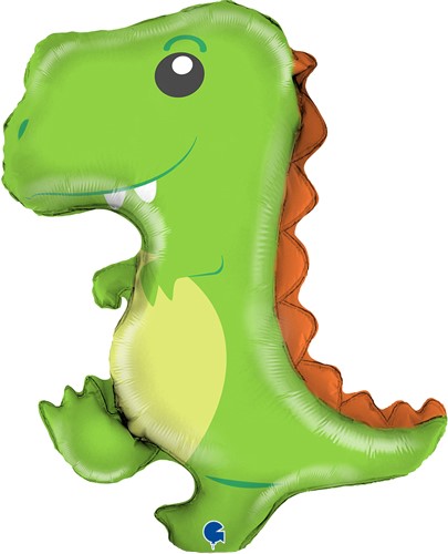 Шар (14''/36 см) Мини-фигура, Динозаврик, 1 шт.