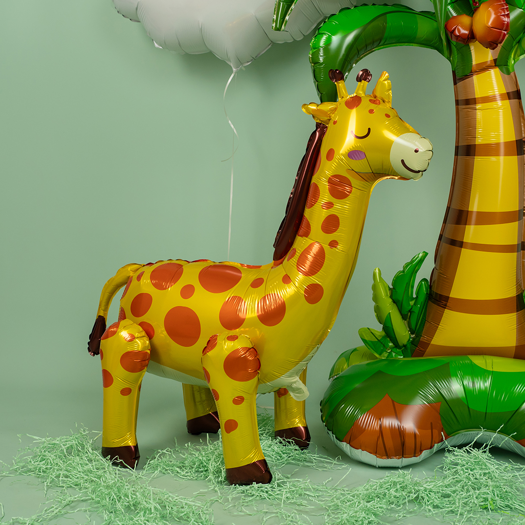 Шар 3D (28''/71 см) Фигура, Жираф, 1 шт. в уп.