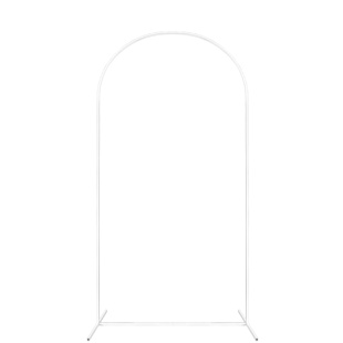Арка для шаров Полукруглая, металл, 1*1,8 м, Белый, 1 шт.