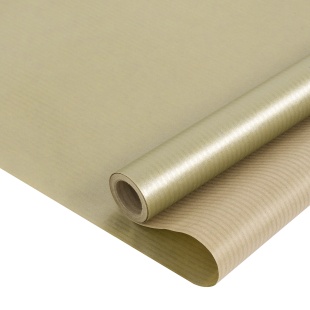 Упаковочная бумага, Крафт 40гр (0,68*10 м) Античное золото, 1 шт.