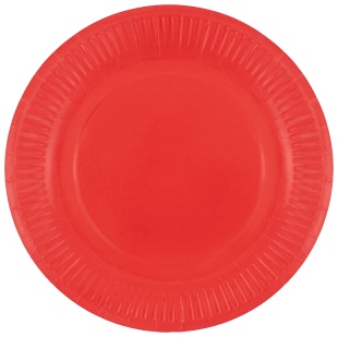 Тарелки (9''/23 см) Мастхэв, Красный, 6 шт.