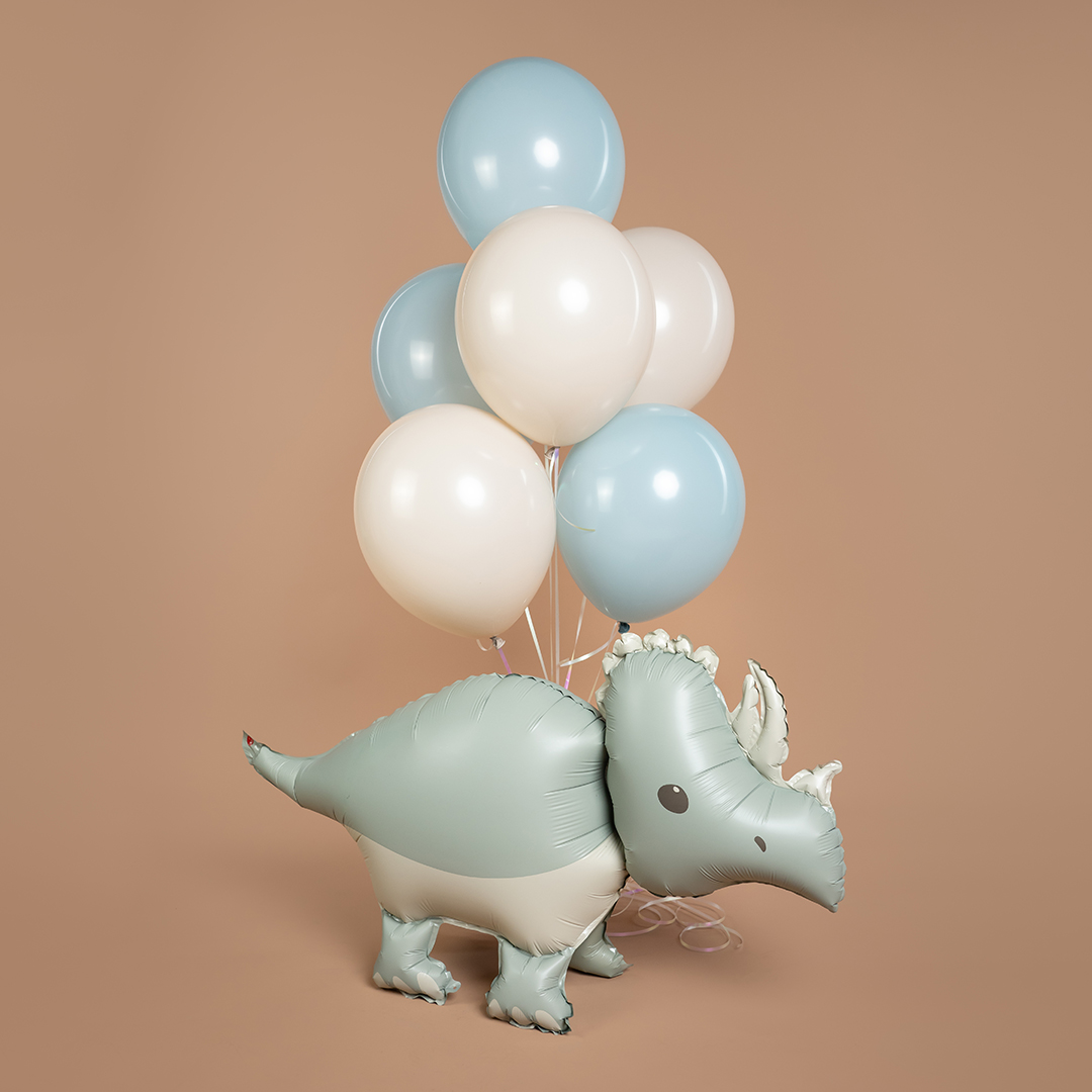 Шар 3D (40''/102 см) Фигура, Динозавр Трицератопс, Сатин, 1 шт.