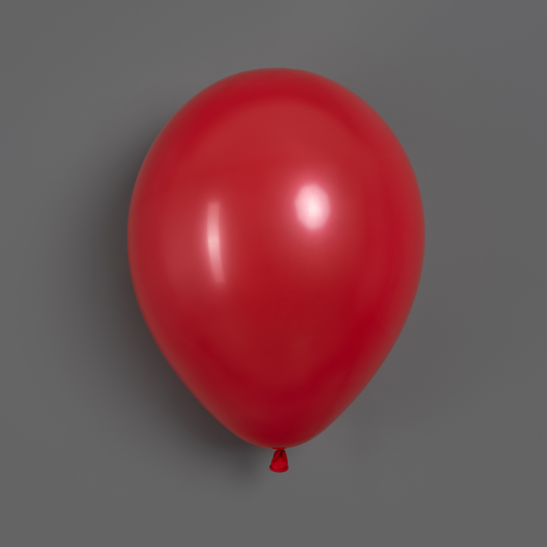 Шар (12''/30 см), Красный, пастель, 100 шт.