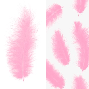 Перья, Премиум, Розовый, 12-15 см, 30 шт.