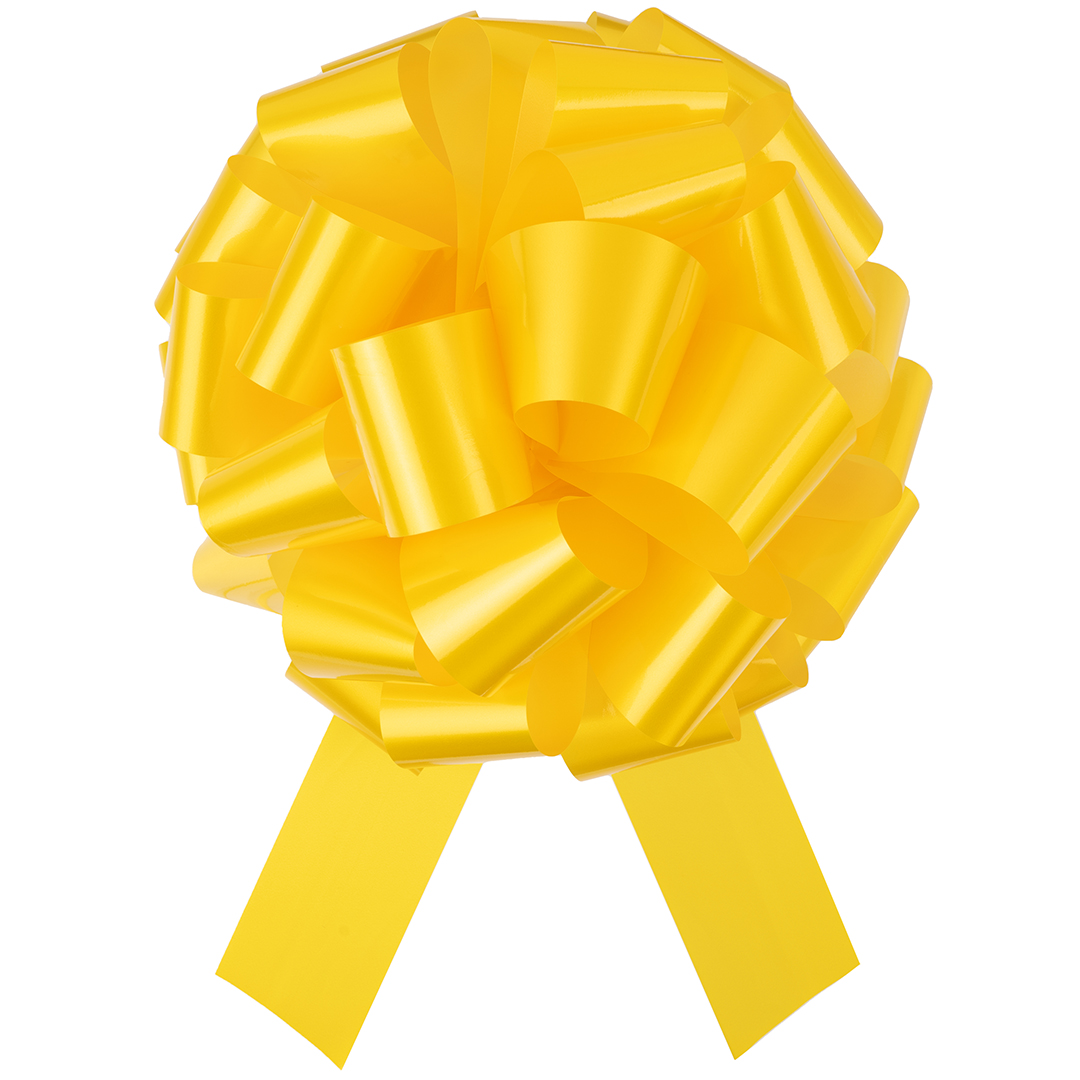 Бант Шар, Желтый, Лаковый, 36 см, 1 шт. в упак.  Бант Шар, Желтый, Лаковый, 36 см, 1 шт. в упак.
