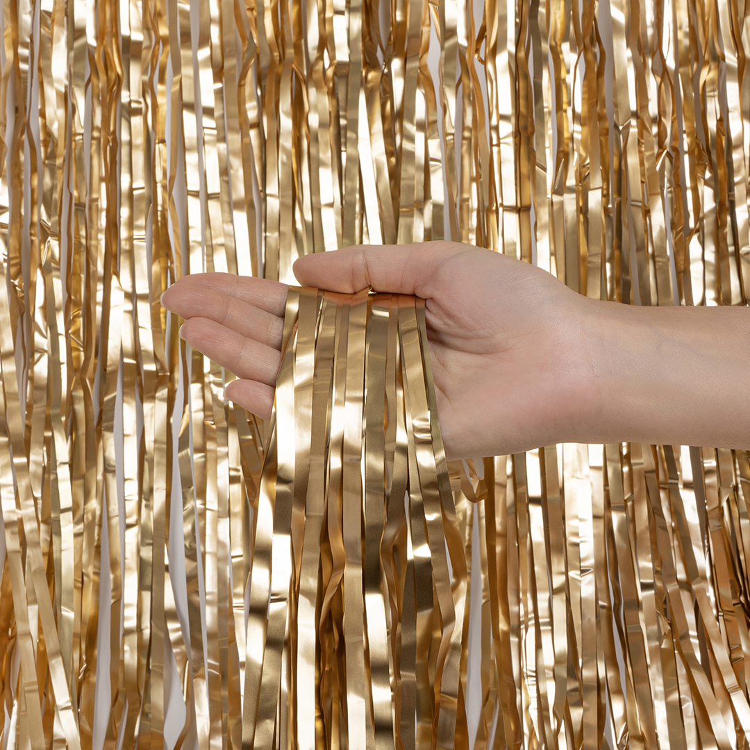 Занавес Дождик Шампань, Матовый металл, 100*200 см, 1 шт.