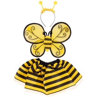 Набор (ободок, юбочка, крылья), Пчелка, 1 шт. 