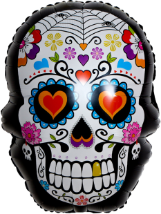 Шар (27''/69 см) Фигура, Череп Калавера, 1 шт.