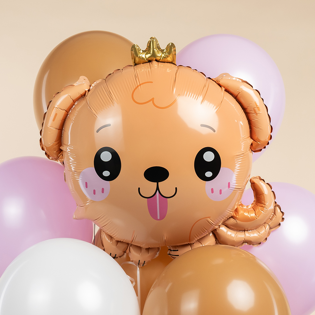 Шар (23''/58 см) Фигура, Песик в короне, 1 шт.