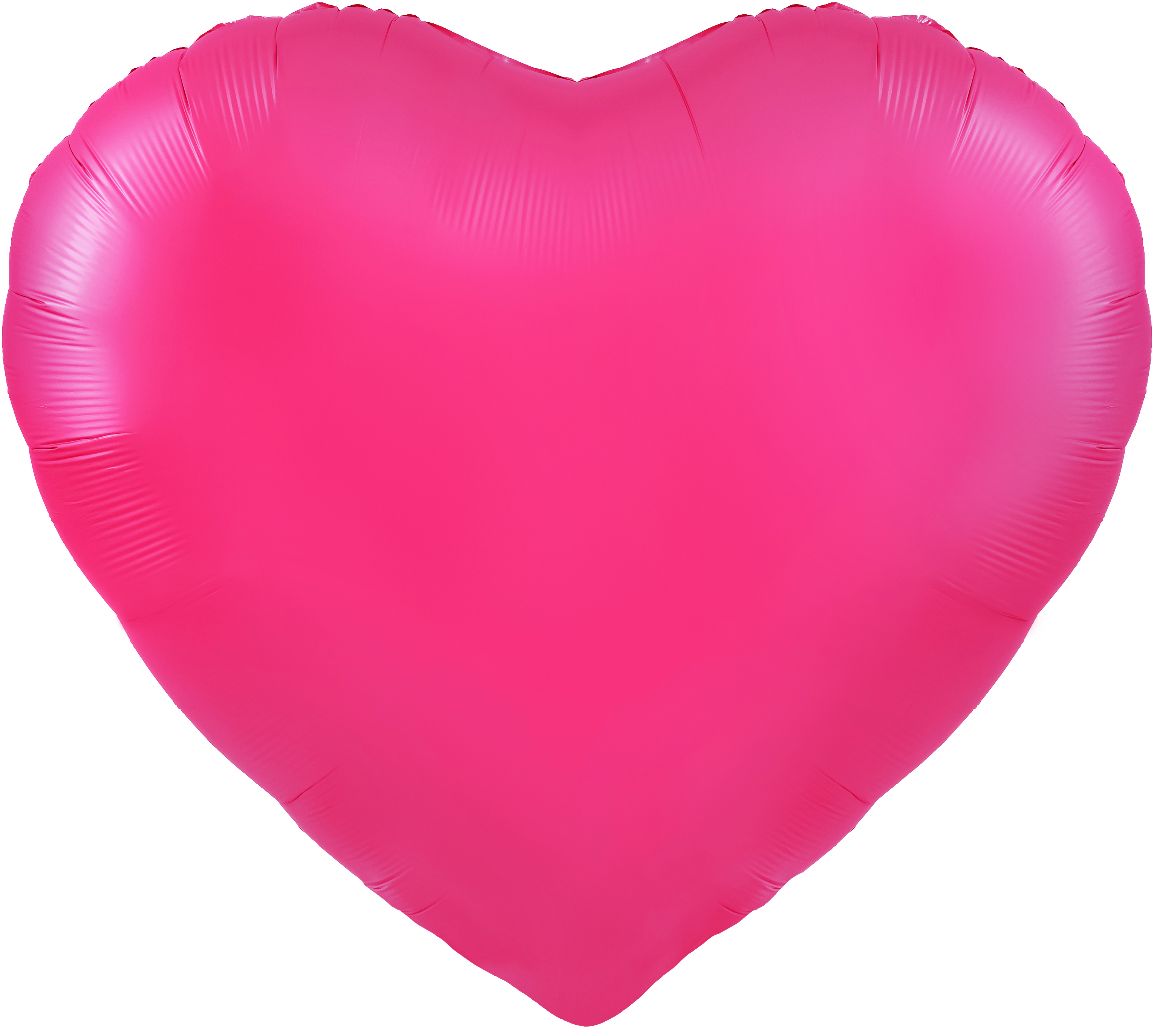 Шар (63''/160 см) Сердце, Фуше, Сатин, 1 шт. в уп.