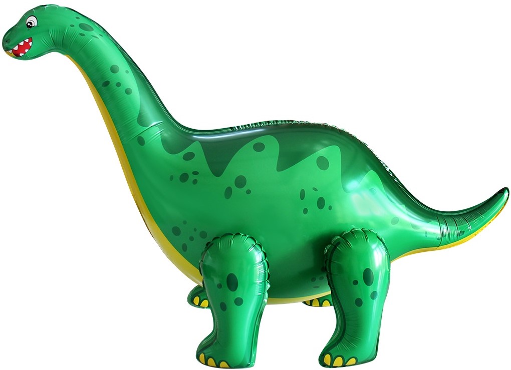 Шар (35''/89 см) Фигура 3D, Динозавр Диплодок, 1 шт. в уп.