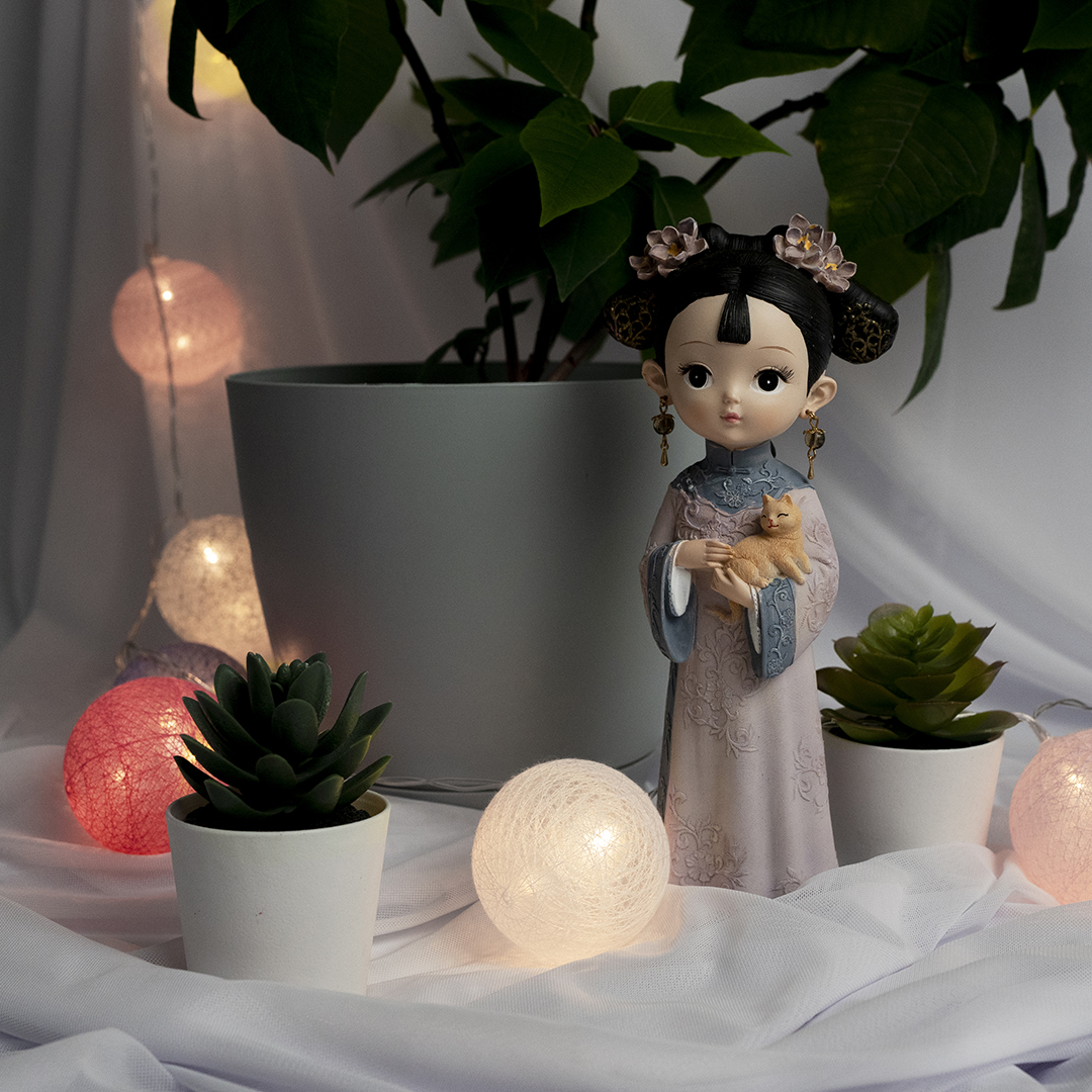 Светодиодная гирлянда Хлопковые клубочки, Милый микс, 20 Led, IP14, 3 м. Розовый/Сиреневый, 1 шт.