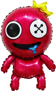 Шар (27''/69 см) Фигура, Радужные друзья, Красный, 1 шт.