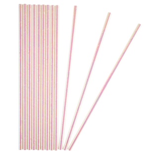 Трубочки для коктейлей, Розовый, Хамелеон, 12 шт. в упак. 