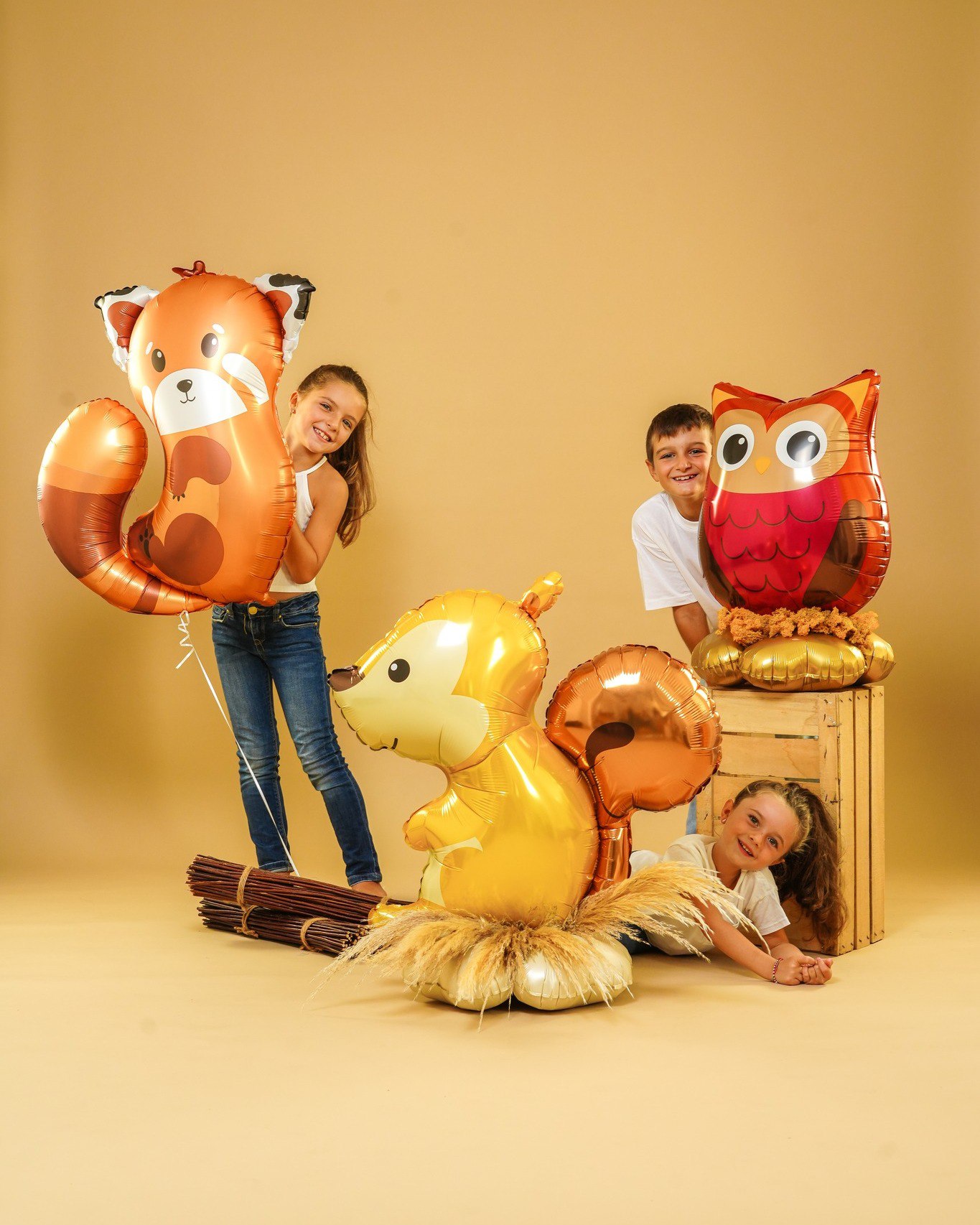 Шар (26''/66 см) Фигура, Лесная Сова, 1 шт.