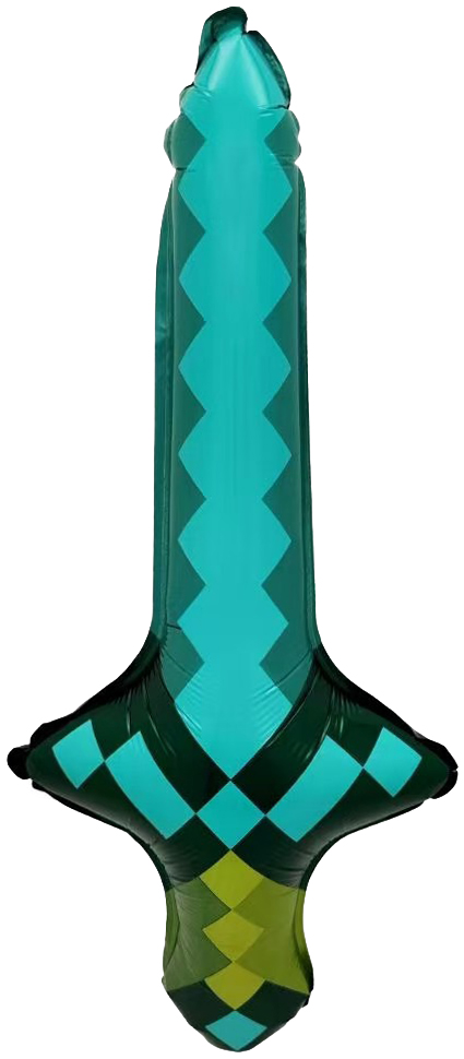 Шар (24''/61 см) Фигура, Пиксели, Меч (надув воздухом), 1 шт.