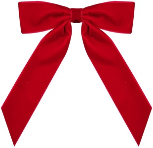 Декоративный бант Элегант, Красный, 14*16*2,5 см, 6 шт. в упак. 