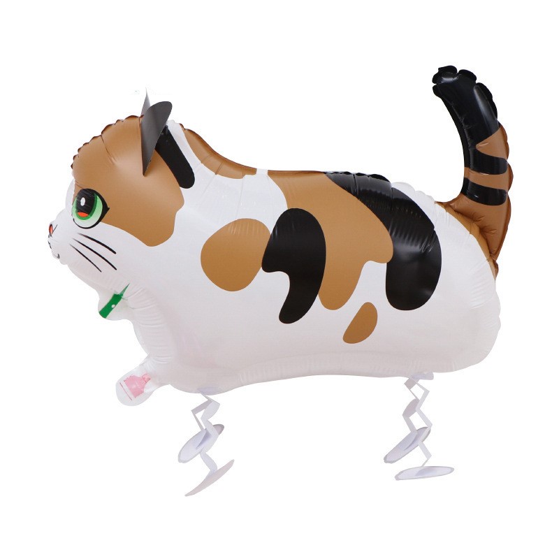 Шар 3D (24''/61 см) Ходячая Фигура, Пятнистый котенок, 1 шт.