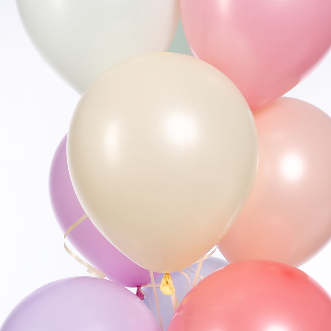 Шар (10''/25 см), Ассорти, лайт, макарунс, 100 шт.