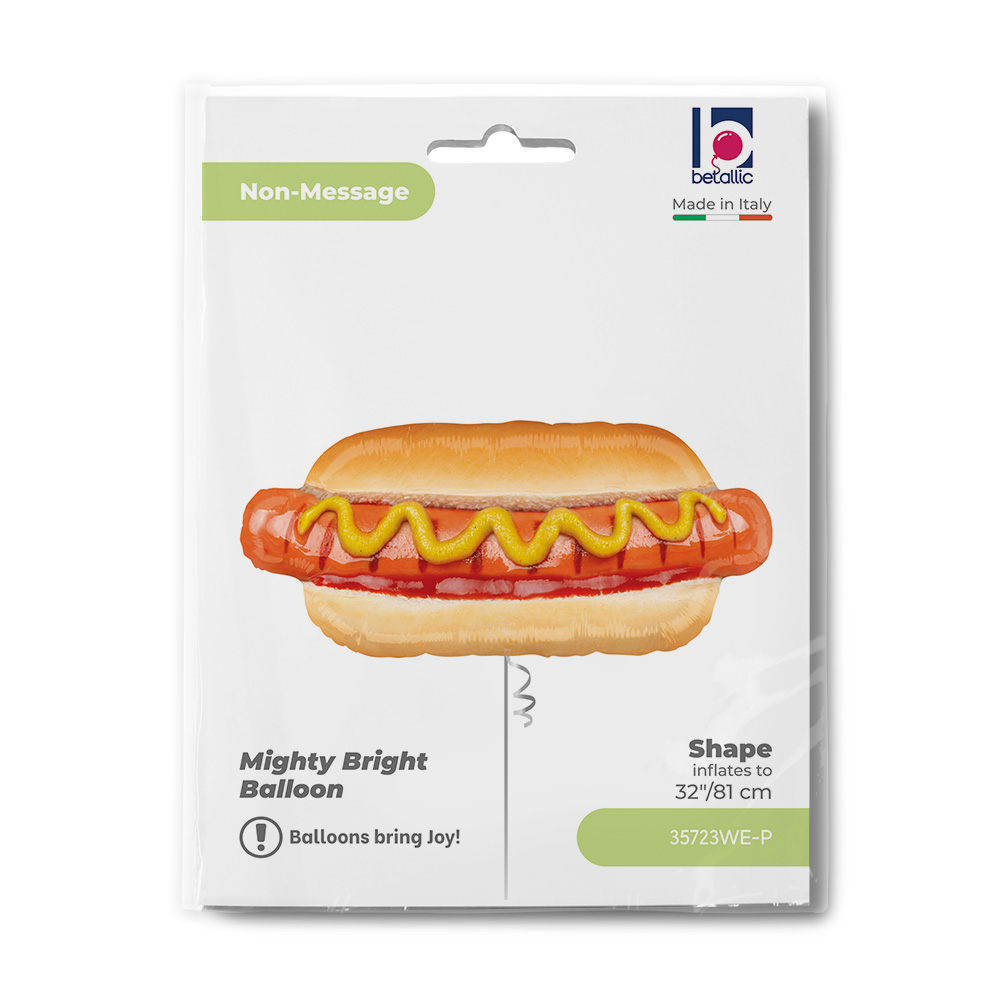 Шар (32''/81 см) Фигура, Хот Дог, 1 шт. в уп.