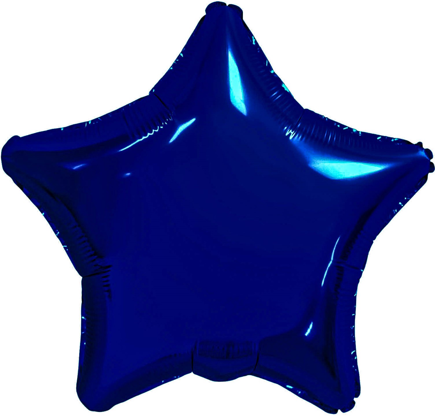 Шар (19''/48 см) Звезда, Темно-синий, 1 шт.