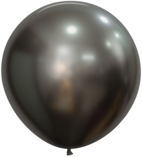 Шар (24''/61 см), Полуночный Серый (880), шелк, 3 шт.