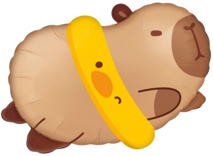 Шар (22''/56 см) Фигура, Плавающая капибара, 1 шт.