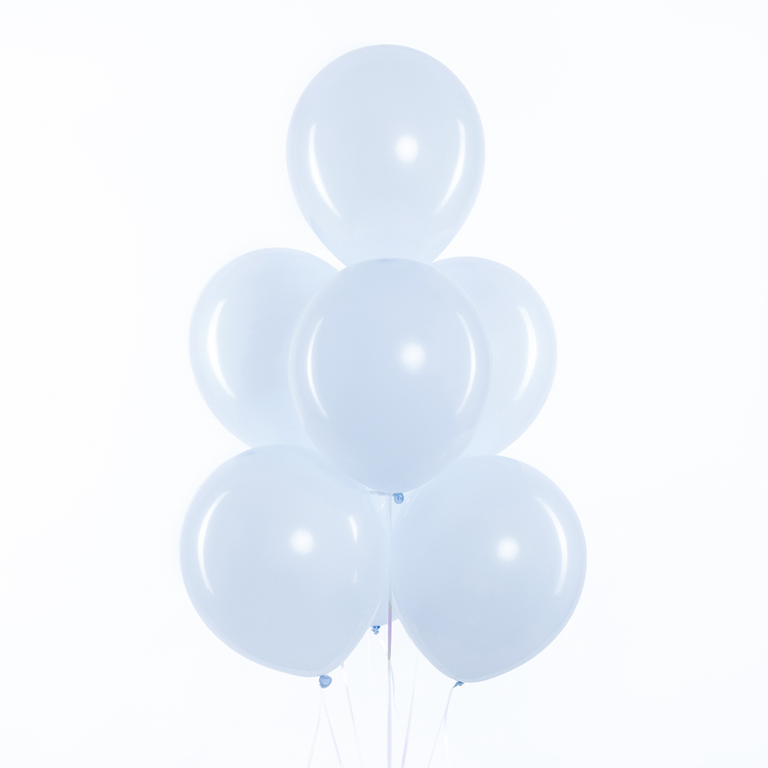 Шар (12''/30 см), Воздушно-голубой, макарунс, 100 шт.