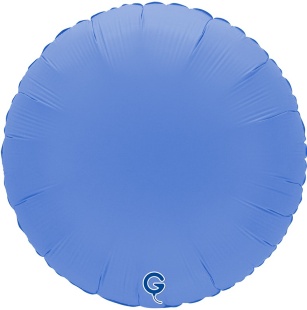 Шар (18''/46 см) Круг, Голубой Лотос, Матовый, 1 шт.