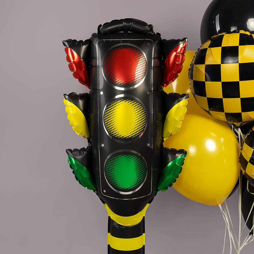 Шар 3D (59''/150 см) Фигура на подставке, Светофор, 1 шт.