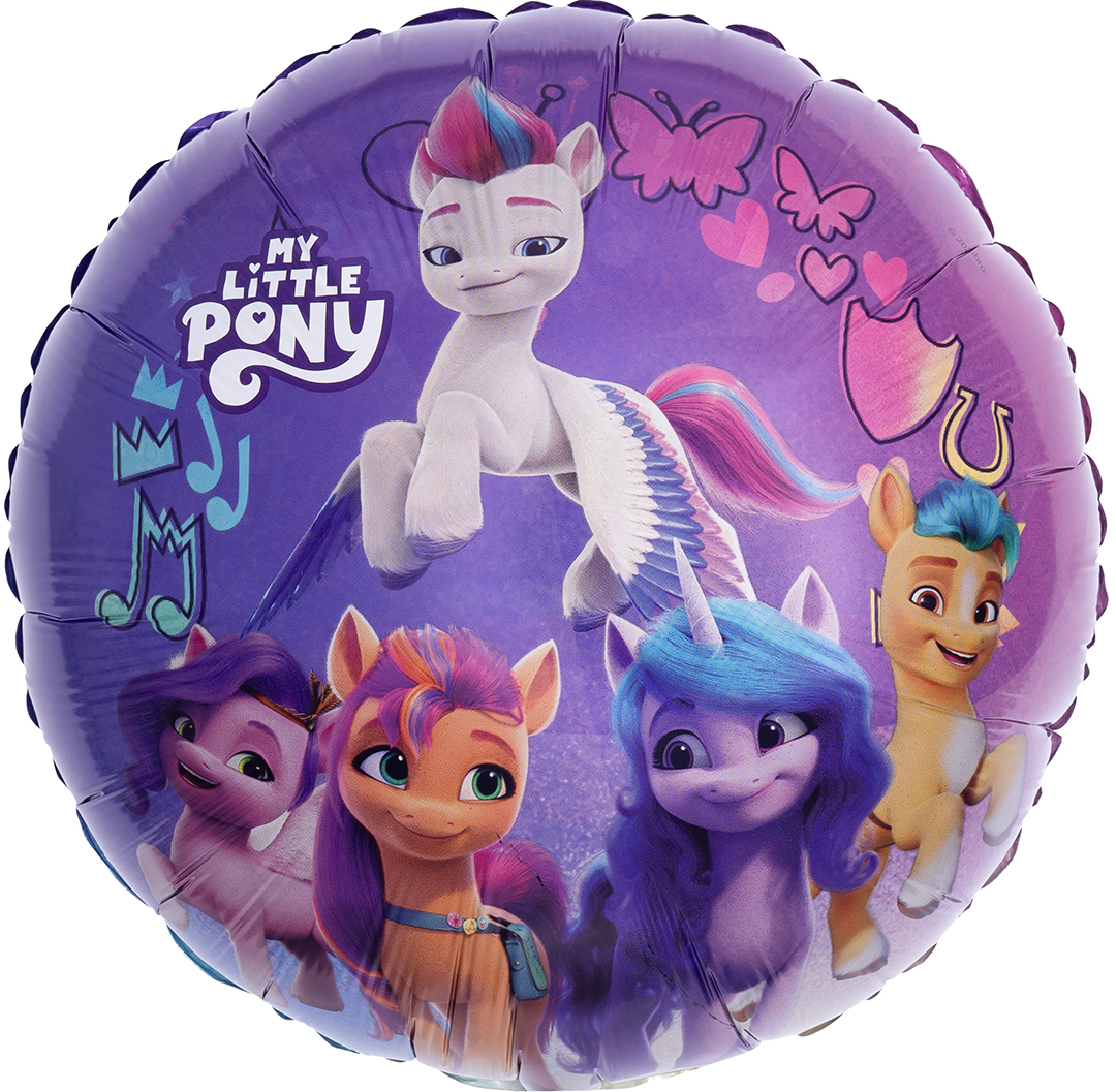 Шар (18''/46 см) Круг, My Little Pony, Веселые Лошадки, 1 шт.