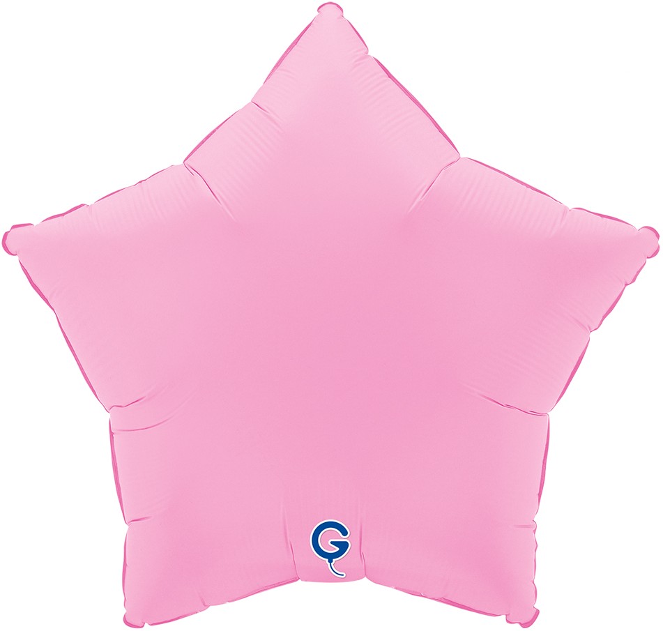 Шар (18''/46 см) Звезда, Розовая Сакура, Матовый, 1 шт.