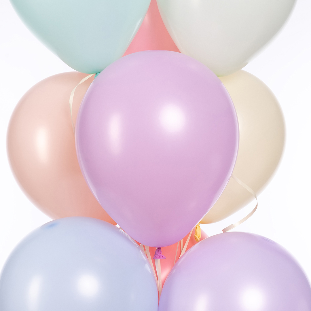 Шар (10''/25 см), Ассорти, лайт, макарунс, 100 шт.